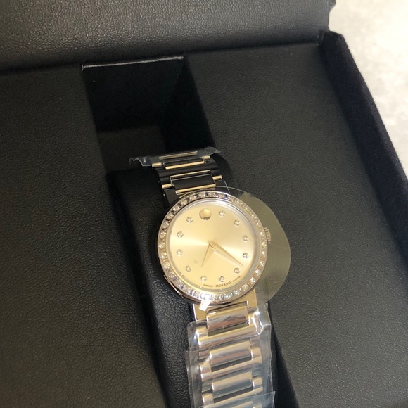 Movado Concerto Stainless SteelDiamond Bezel Watch - Picture 8 of 10